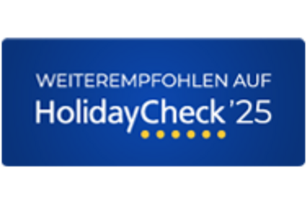 Weiterempfohlen auf HolidayCheck