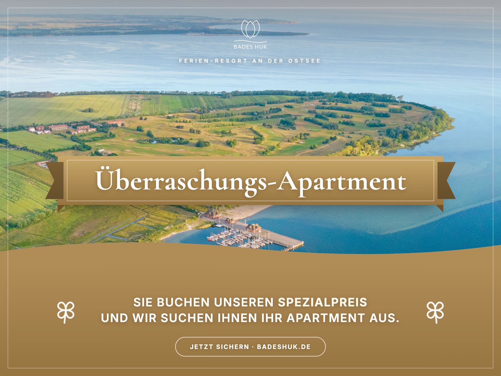 Überraschungs-Apartment im Bades Huk – Spezialpreis, Apartment wird zugeteilt